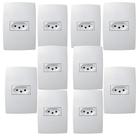 10un - Conjunto 4x2 Tomada 2P+T 10A Pialplus 615080 10un - Conjunto 4x2 Tomada 2P+T 10A Pialplus 615080