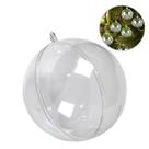 10un Esferas Bolas Acrílicas 11cm Transparente Decoração Enfeite Natal 10un Esferas Bolas Acrílicas 11cm Transparente Decoração Enfeite Natal