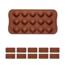 10un Forma Silicone Bombom Moldes finos Docinho conchinha