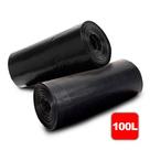 10Un Saco De Lixo Preto Em Rolo 100l