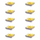 10un Saladeira Quadrada 750ml Travessa Petisqueira Cinza