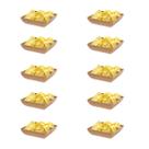 10un Saladeira Quadrada 750ml Travessa Petisqueira Marrom Cl