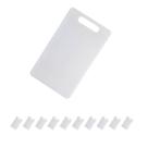 10un Tábua De Corte Carne Churrasco Cozinha Pvc Branca 30cm