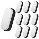 10Und Luminária Preta Arandela Branco Frio 6500K 12W Bivolt