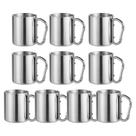 10x Caneca com Mosquetão Inox 220ml Sortido - Ke Home 10x Caneca com Mosquetão Inox 220ml Sortido - Ke Home