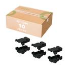 10x Capa Plástica Preta Para Conector Db9 - Alta Qualidade