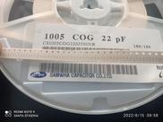 10x Capacitor 22pf/50v 0402 Smd 0,5x1mm Np0 Samwha