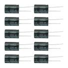 10x Capacitor Eletrolítico 100uf x 200v 105º Kit c/10 Peças