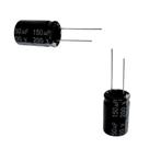 10x Capacitor Eletrolítico 150uf X 200v 105 Alta Qualidade 10x Capacitor Eletrolítico 150uf X 200v 105 Alta Qualidade