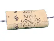 10x Capacitor Poliester 1uf/250v 10% Axial Siemens