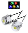 10x Chapéu De Palha Brilhante Led 8mm 0.5w 3.0-3.2v