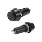 10x Chave Push Button 2 Terminais Com Trava Psd-11a Preto 10x Chave Push Button 2 Terminais Com Trava Psd-11a Preto