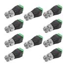 10X Conector Bnc Macho Borne Parafuso P/ Câmera De Cftv