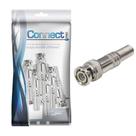 10x Conector Bnc Mola Plug 6mm Cftv - 50 ohms p/ Soldar