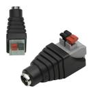 10x Conector P4/j4 Fêmea Com Borne 2.1 5.5mm Engate Rápido