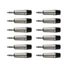 10x Conector Plug P2 Stereo Wireconex 3,5mm TRS - WC 1323