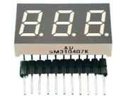10x Display 7 Seg Anodo Vermelho 3 Digitos 16x30mm 90º Xu