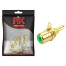 10x Jack Fêmea Rca Banhado Ouro Alta Qualidade Profissional