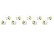 10X Lâmpada Automotiva T10 Cabeça Reta 8led 12v Super Branca