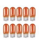 10X Lampada Pisca Lateral Vidro 12vW5W W2.1X9.5D T10 Laranja