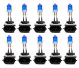 10X Lampada Super Branca H27 8500k 27w 12v automotiva