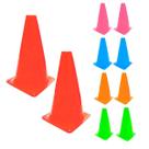 10x Mini Cone Sinalização Esportivo 23cm Agilidade Treino COLORIDO