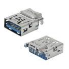 10x Peças Conector Usb 3.0 Tipo A Fêmea 90 Para Placa
