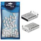 10x Peças Conector Usb Tipo A Macho 90 Yh-Usb05a