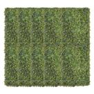 10x Placa Jardim Vertical Trevo Samambaia (60x40) Verde SMO