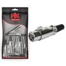 10x Plug Cannon Fêmea Com Trava Profissional - Série Metal 10x Plug Cannon Fêmea Com Trava Profissional - Série Metal