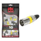 10x Plug Cannon Macho - Premium Profissional - Série Ring