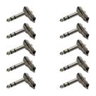 10x Plug P10 Estéreo Premium Profissional 90 Graus Cachimbo