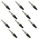 10x Plug P10 Mono Premium Profissional Série Chrome