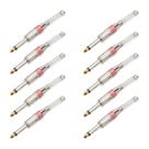 10x Plug P10 Mono Premium Profissional Série Gold Pro