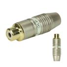 10x Plug Rca Fêmea profissional Original Pix Ponta Ouro 24k