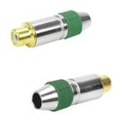 10x Plug Rca Fêmea profissional Style Pix Ponta Ouro 24k