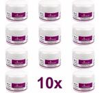 10x Pó Acrílico Pink E Clear Unhas De Porcelana Ezflow 30g