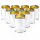 10x Pote Pet Alimento 250ml Tampa Alumínio Brinde Bolo Und Transparente