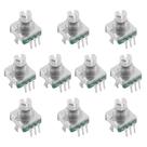 10x Potenciômetro Infinito Volume Encoder Automotivo Eixo 9mm