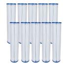 10x Refil Plissado Lavável FDMA 10" x 2,5" - 25 Micras
