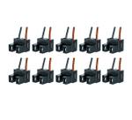 10X Soquete Lâmpada Farol H7 Base Nylon Universal Fio 1,50mm