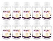 10x Super Vit C Imune 5+ (Arginina Vitamina C Vitamina D Zinco e Cálcio) 600 Comprimidos 1000mg