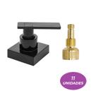 11 Acabamentos C73 Preto Banheiro Registro Pressão Docol