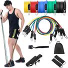 11 Pçs Elástico Extensor Exercício Funcional Até 100 libras-