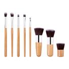 11 produtos de bambu conjunto de escova de maquiagem com saco ferramentas clássicas de maquiagem de comércio exterior