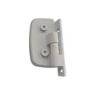 1114 - Dobradiça automática para porta de vidro temperado blindex Branco