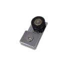 1122 MC - Roldana mini tipo carrinho côncava para porta de correr de vidro temperado blindex Cromado