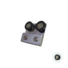 1122DC - Roldana de carrinho duplo (côncava) para porta de correr vidro blindex - Cromado