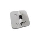 1129 - Dobradiça dupla automática v/v para porta de vidro temperado blindex Branco