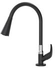 1168 color duo all black Torneira cozinha pia gourmet preta bancada flexivel dois jatos